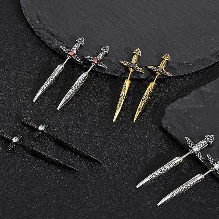 Gothic Sword-Shaped Earrings Kalsten