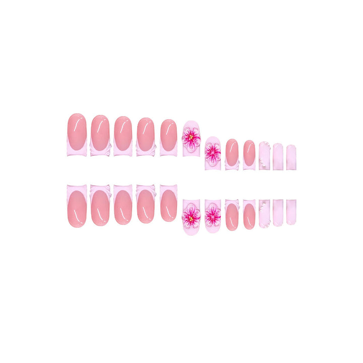 Decorative Floral Press-On Nail Extensions Kalsten