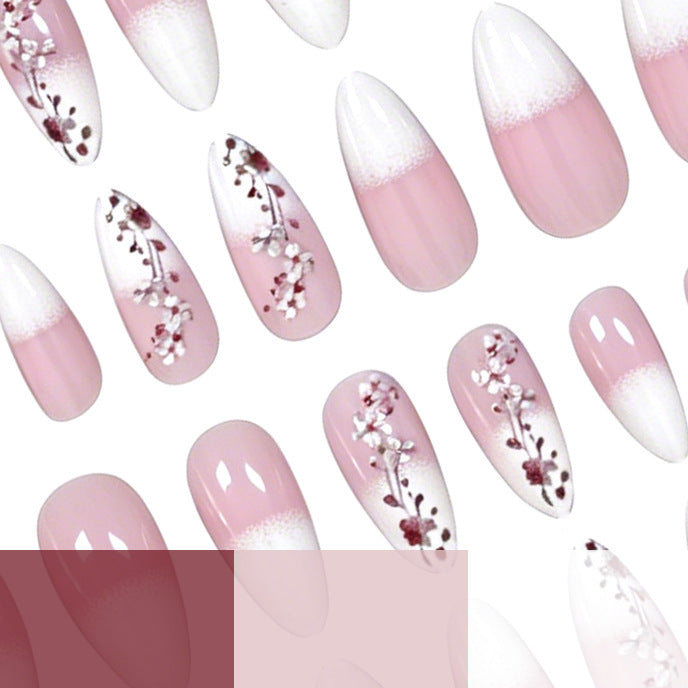 Elegant Floral Acrylic Nail Enhancements Kalsten 1789916018