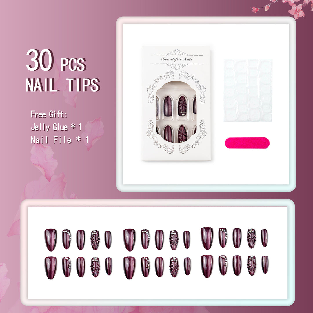 Glamorous High Gloss Artificial Nails Kalsten