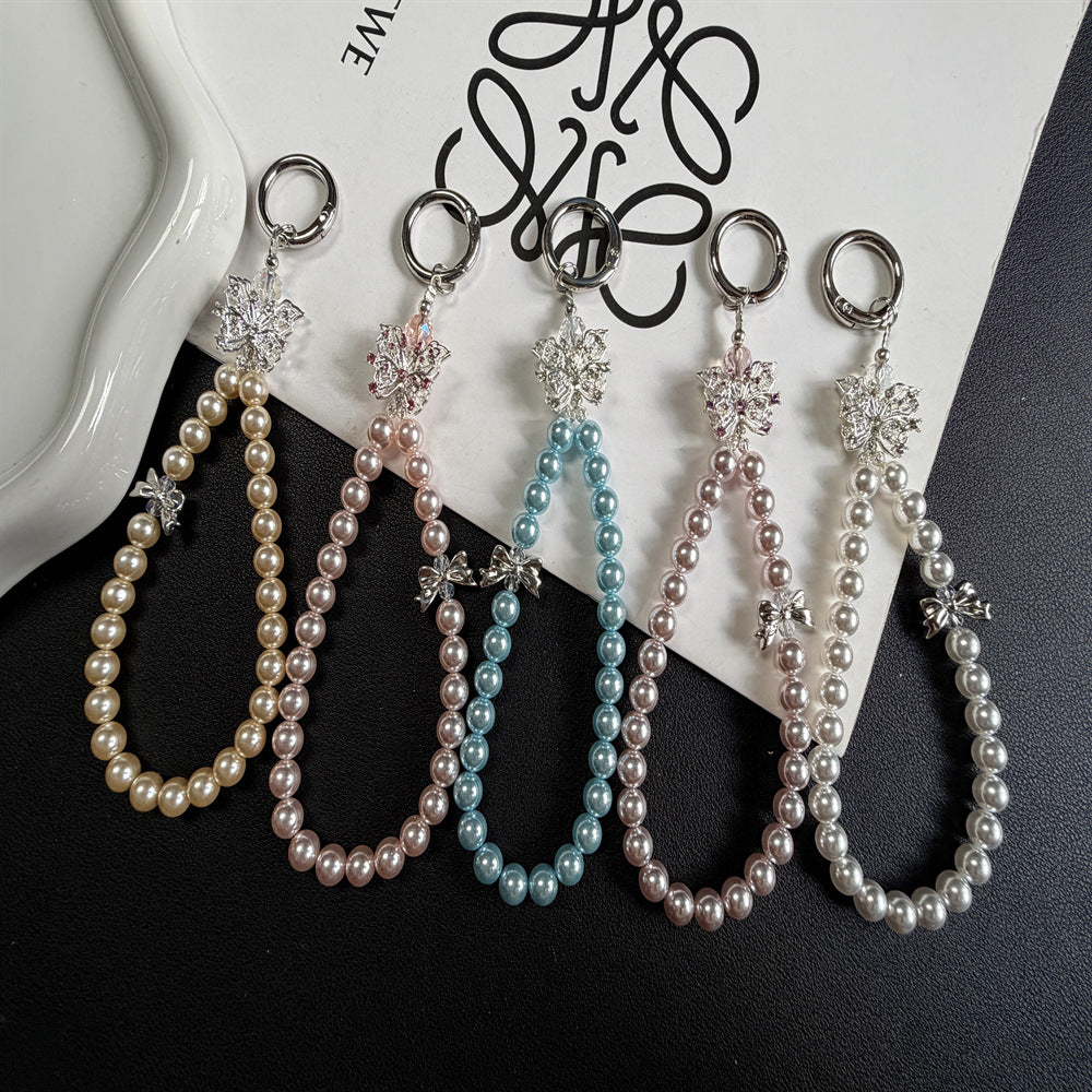 Elegant Pearl Keychain Holder Kalsten