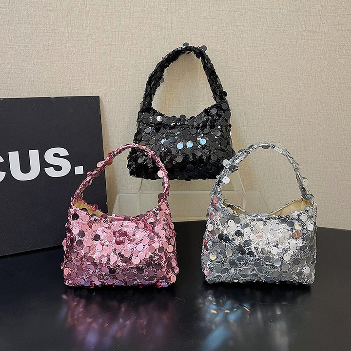 Sequin Embellished Evening Handbag