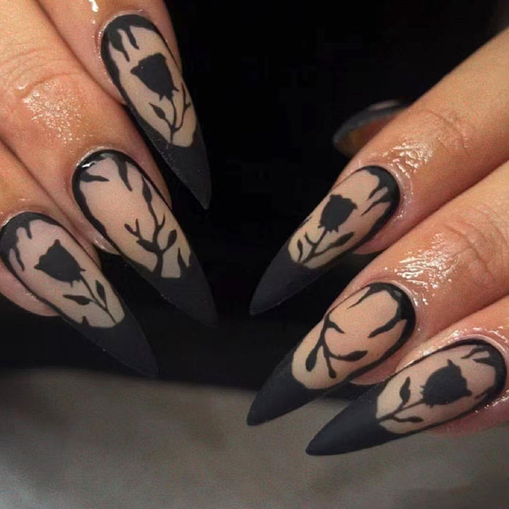Gothic Floral Acrylic Nail Art Kit