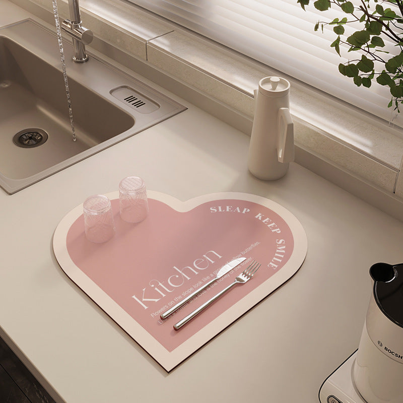 Heart-Shaped Kitchen Mat Kalsten