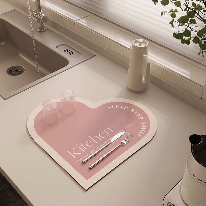 Heart-Shaped Kitchen Mat Kalsten