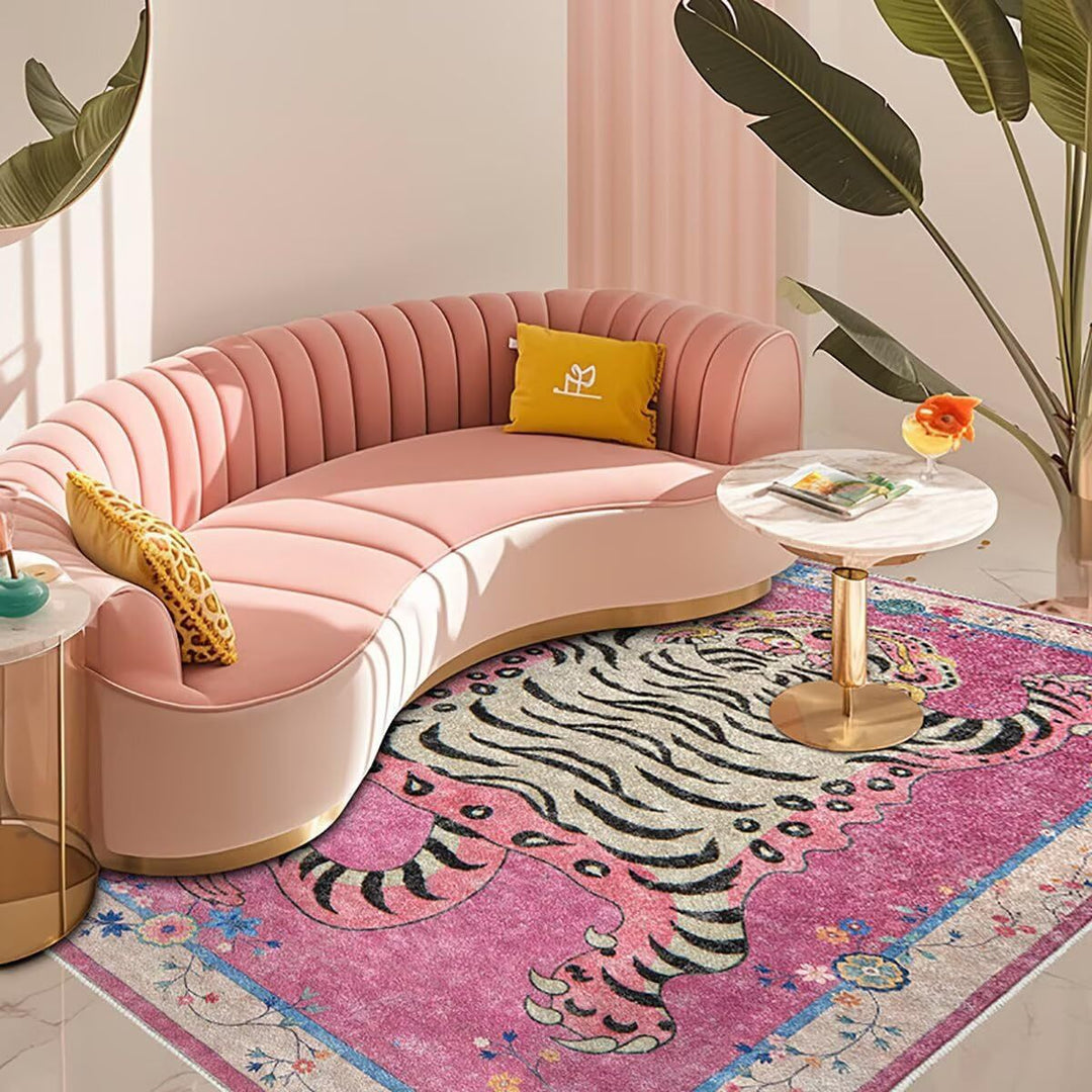 Artistic Tiger Print Area Rug Kalsten