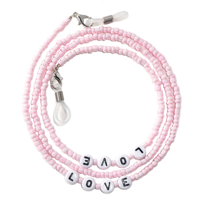 Love-themed Beaded Eyewear Chain Kalsten