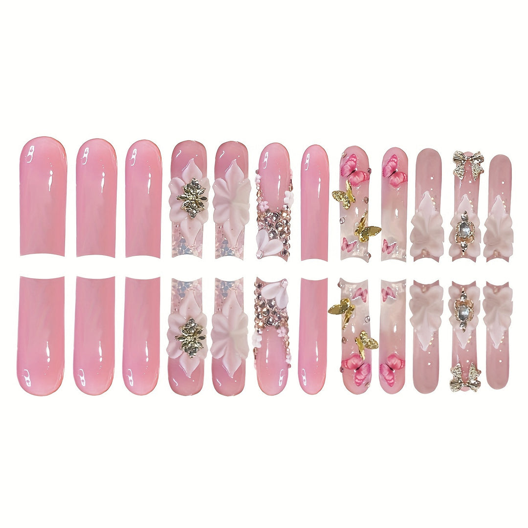 Artistic 3D Butterfly Nail Extensions Kalsten