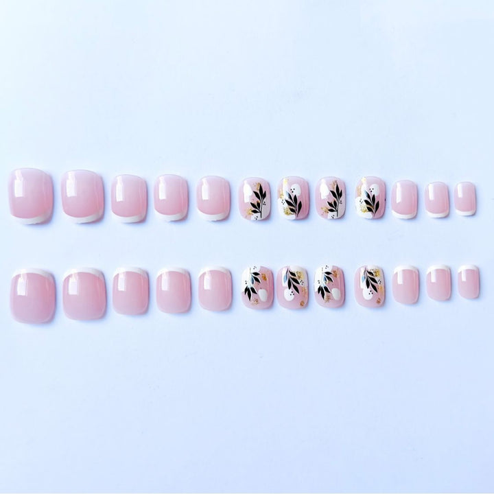 Artistic Nail Art Kit with Botanical Designs