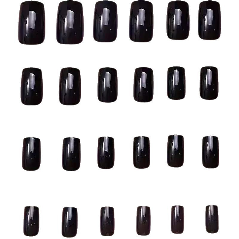 Artificial Nail Set in Shimmering Black Width Kalsten