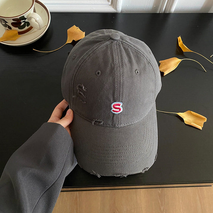 Distressed Vintage Denim Cap