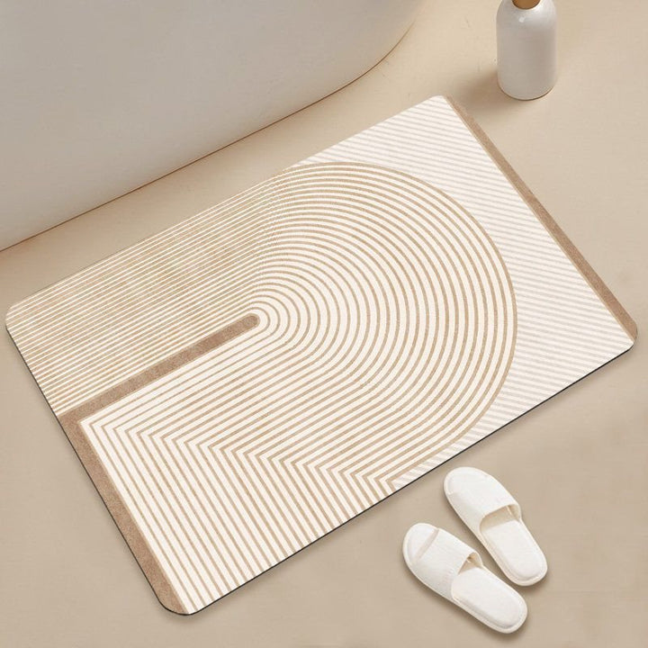 Abstract Geometric Pattern Bath Mat