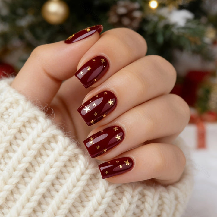 Decorative Star-Accent Nail Art Extensions Kalsten