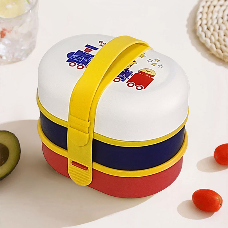 Fun-Themed Double-Layer Lunch Box