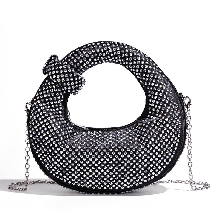 Chic Rhinestone-Embellished Handbag Kalsten