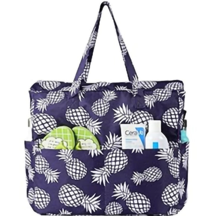 Spacious and Stylish Shopping Bag with Striped Pattern Kalsten