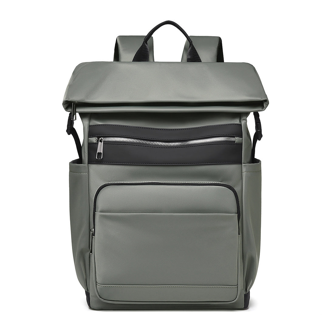 Multi-Functional Roll-Top Backpack with External Pockets Kalsten