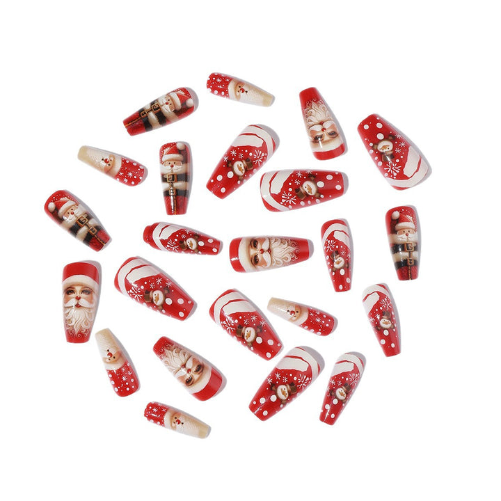 Artificial nail set with festive Christmas motifs Kalsten 1789119139