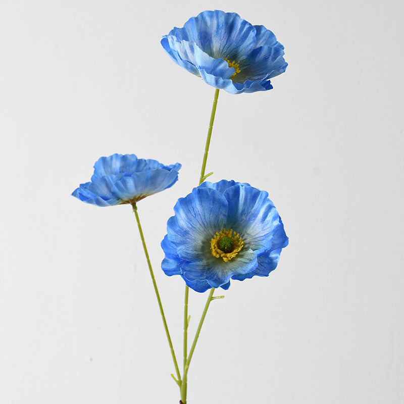 Decorative Artificial Poppy Flower Stem