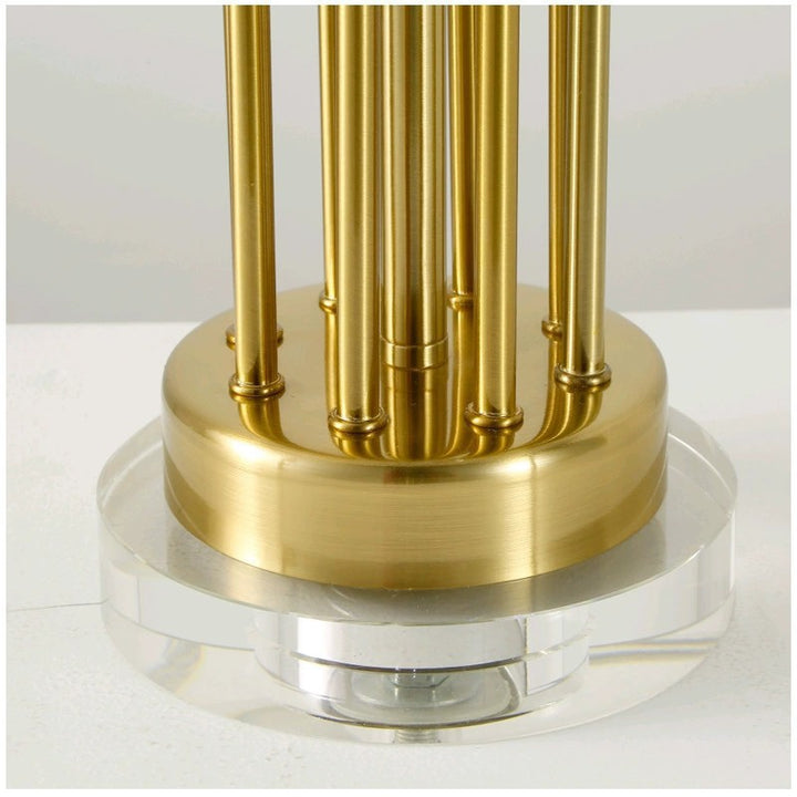 Elegant Table Lamp with Unique Sculptural Base