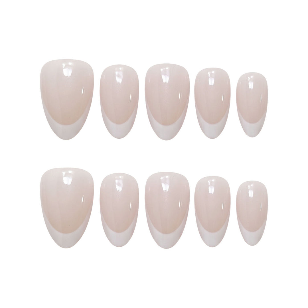 Stylish French Tip Press-On Nails