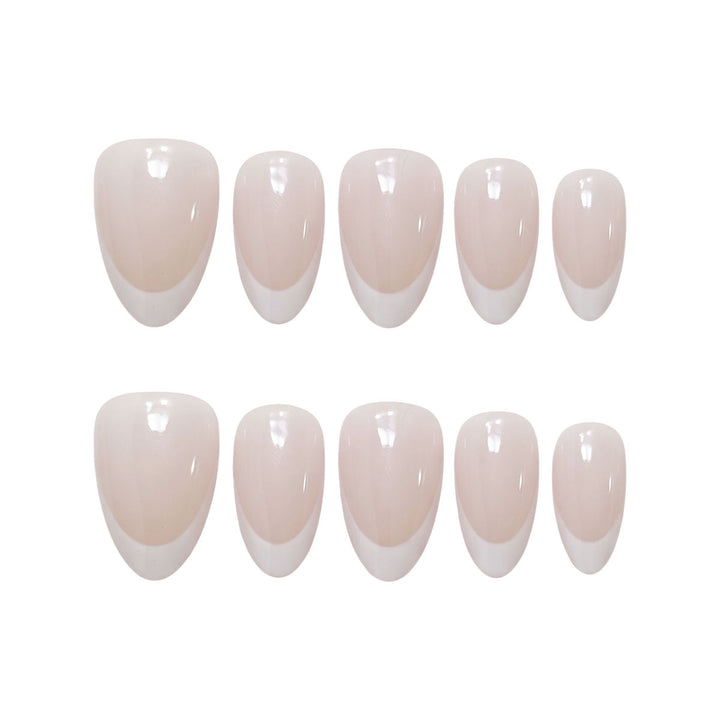 Stylish French Tip Press-On Nails