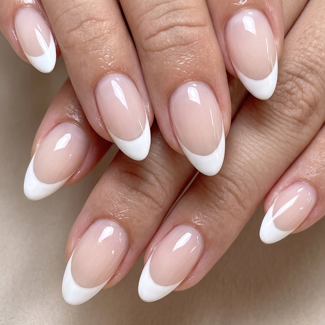 French Tip Press-On Nail Set