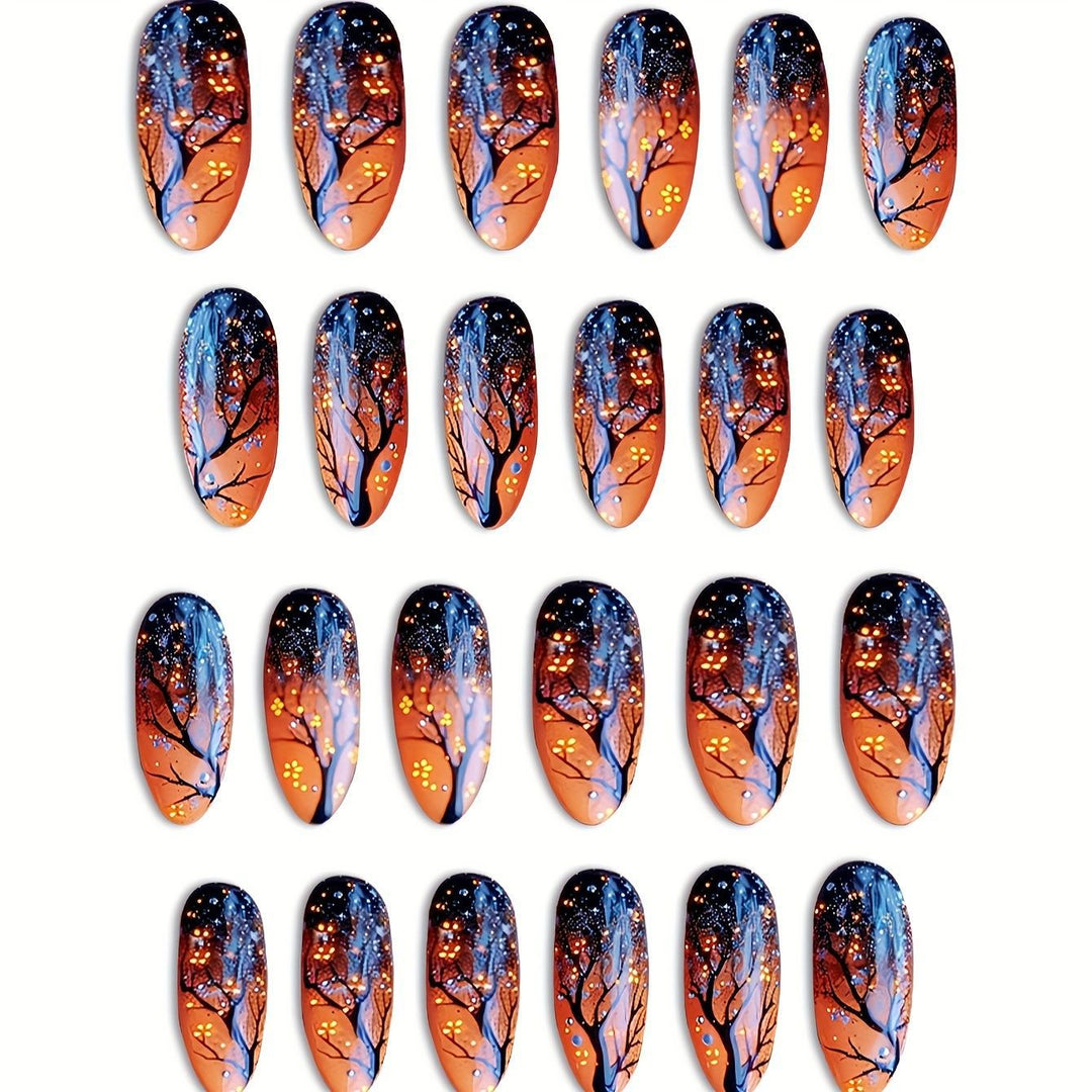 Artistic Night Sky Themed Nail Art Kalsten