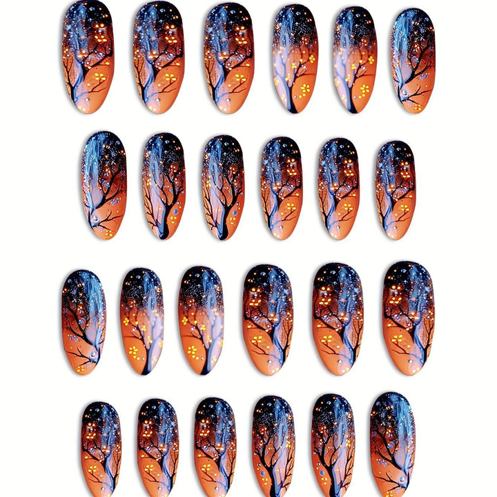 Artistic Night Sky Themed Nail Art Kalsten