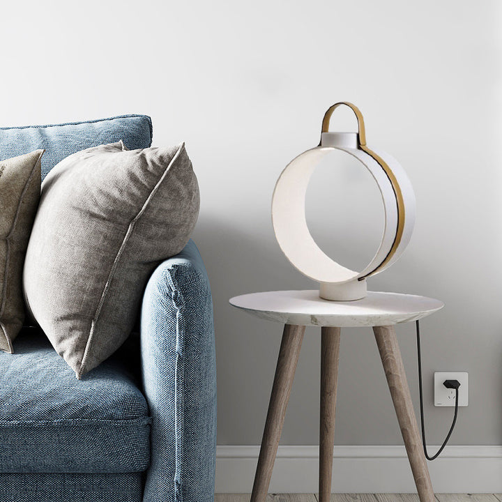 Modern Circular Portable Table Lamp