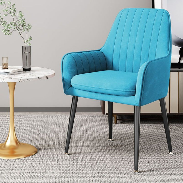 Modern Accent Chair with Gold Legs Kalsten