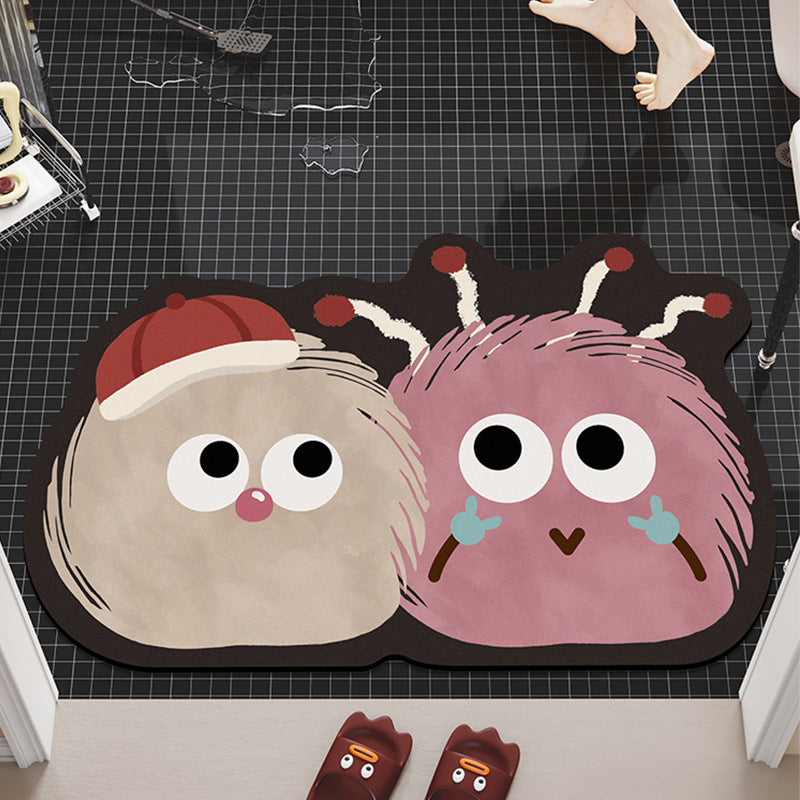 Cartoon-Themed Plush Bath Mat Kalsten