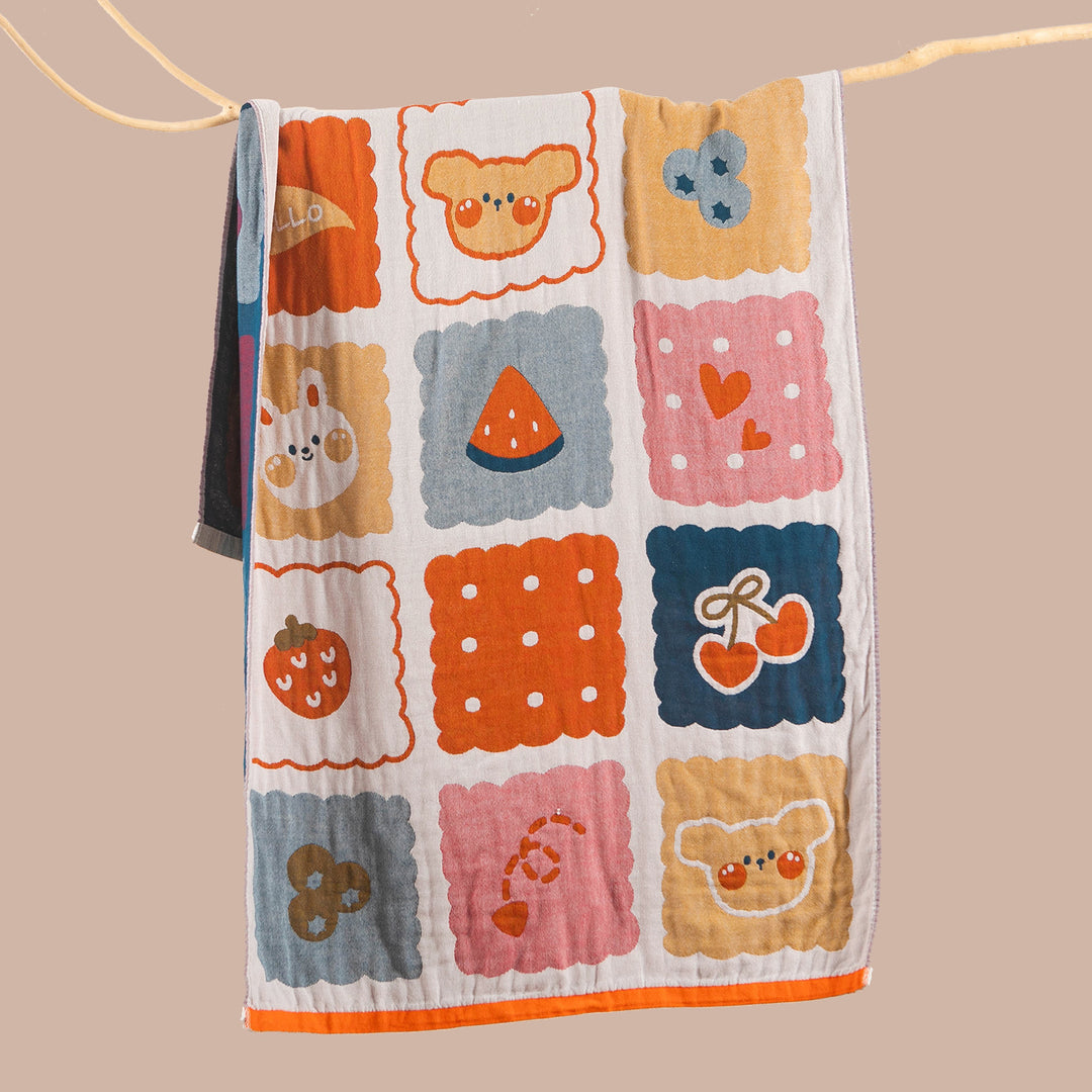 Unisex cuddly blanket with cute bear motif Kalsten