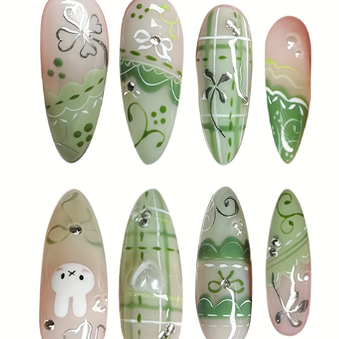 Glamorous Glittery Stiletto Nail Art Kalsten