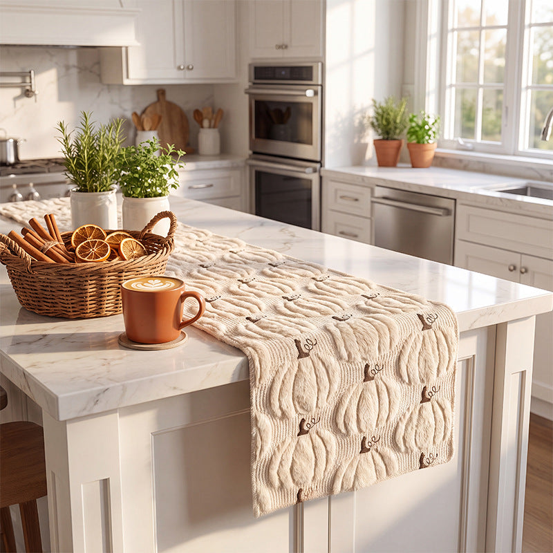 Pumpkin-Themed Decorative Table Runner