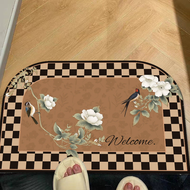 Floral Welcome Mat