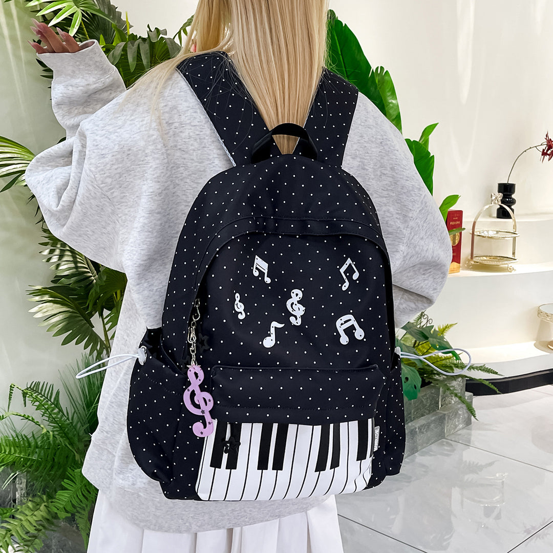 Musical-Themed Graphic Backpack Kalsten