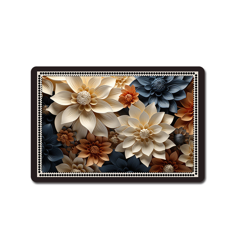Floral Patterned Bath Mat Kalsten