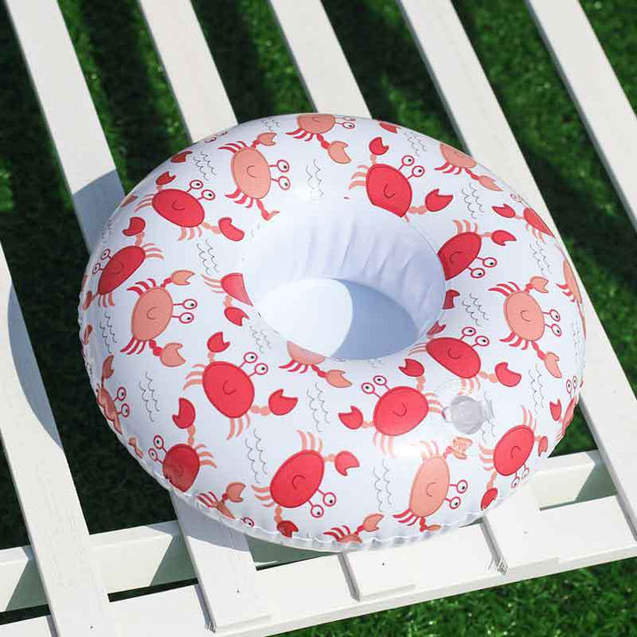 Women Inflatable Swim Ring with Floral Design Kalsten