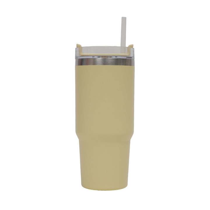 Women's Thermo Drinking Cup with Ergonomic Handle and Practical Straw Kalsten