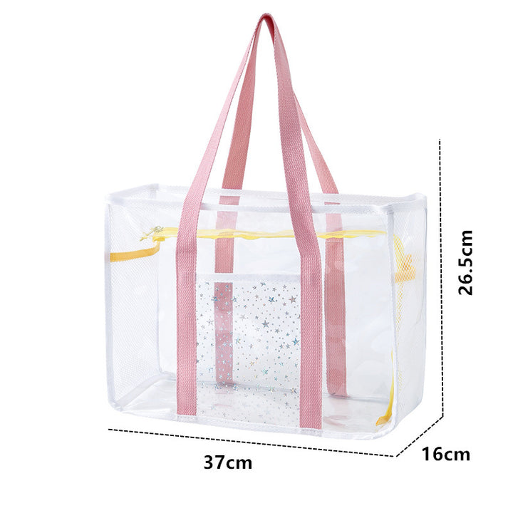 Transparent Mesh Shopping Tote Kalsten
