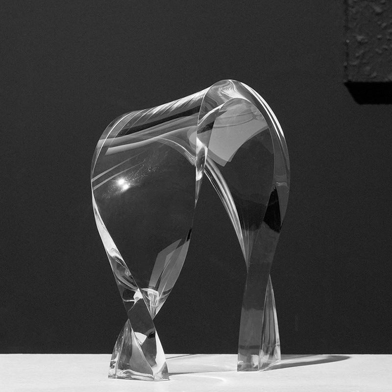 Artistic Abstract Crystal Sculpture