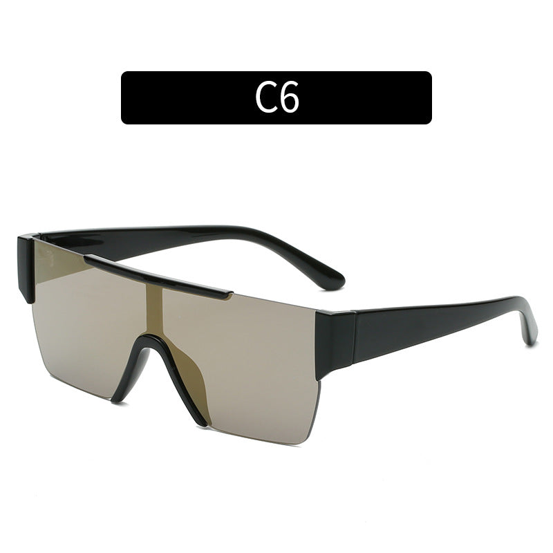 Futuristic Block Frame Sunglasses