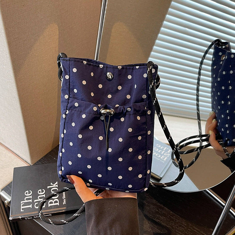 Casual Polka Dot Mini Crossbody Bag