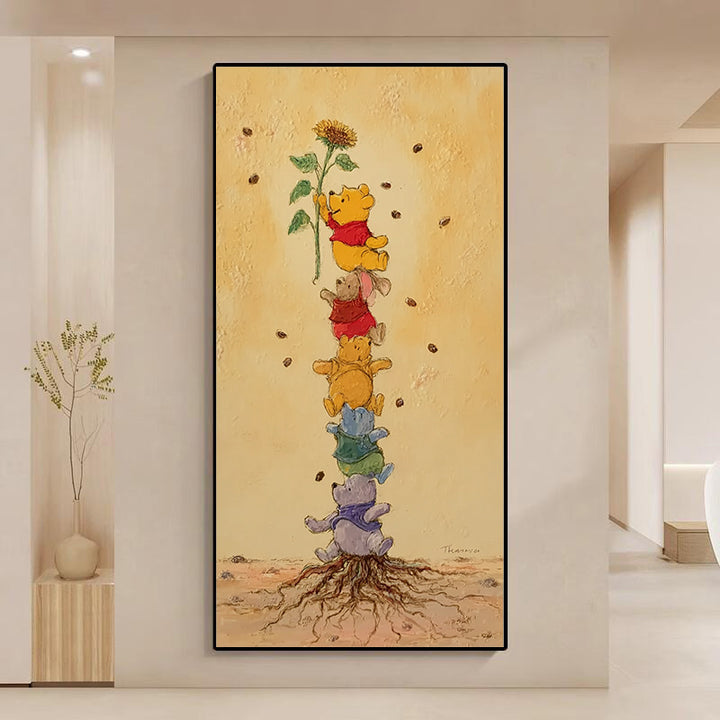 Whimsical Animal Theme Canvas Art