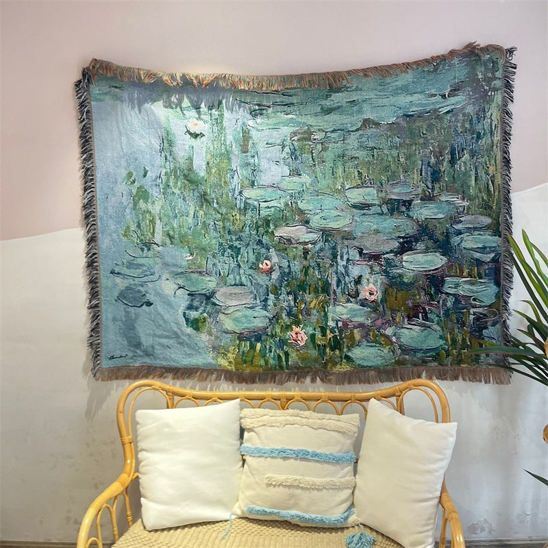 Decorative Watercolor Tapestry Blanket