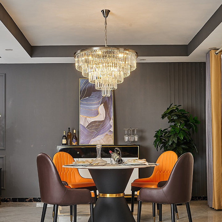Crystal Tiered Chandelier