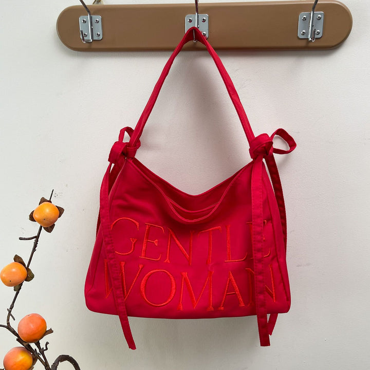Stylish Satin Bucket Bag Kalsten
