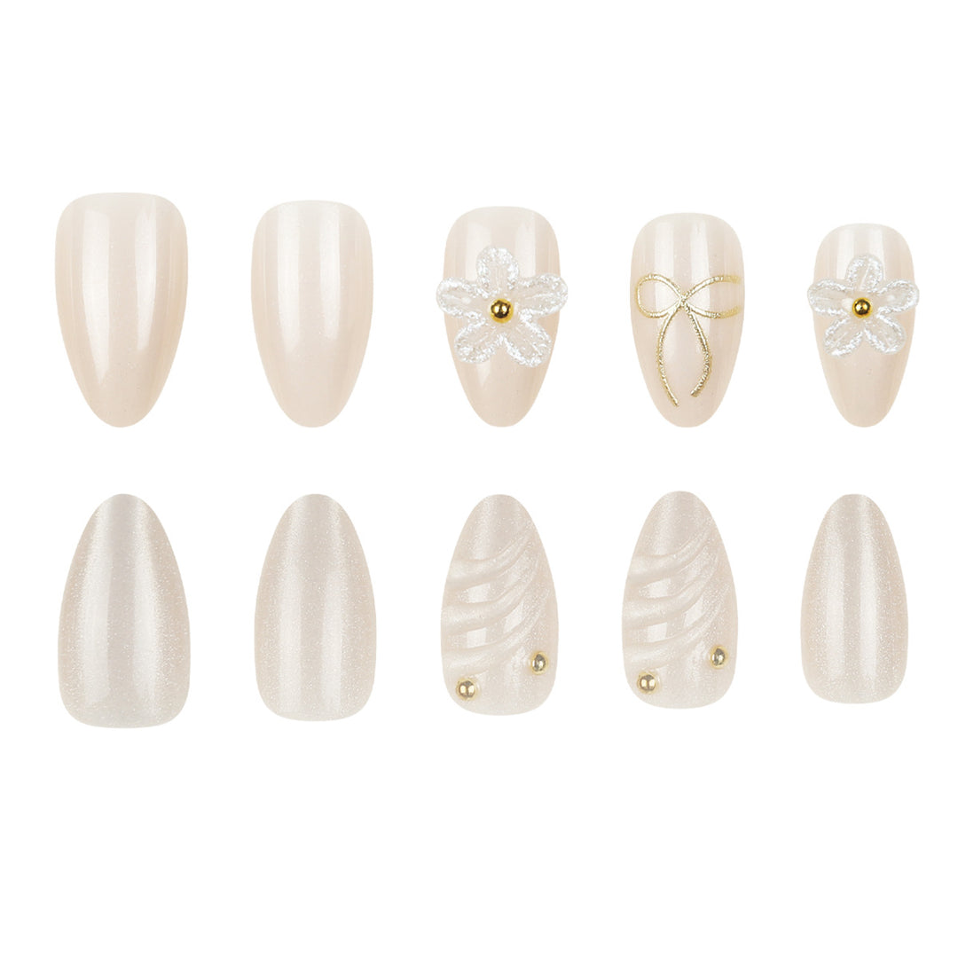 Floral and Artistic Press-On Nail Set Kalsten