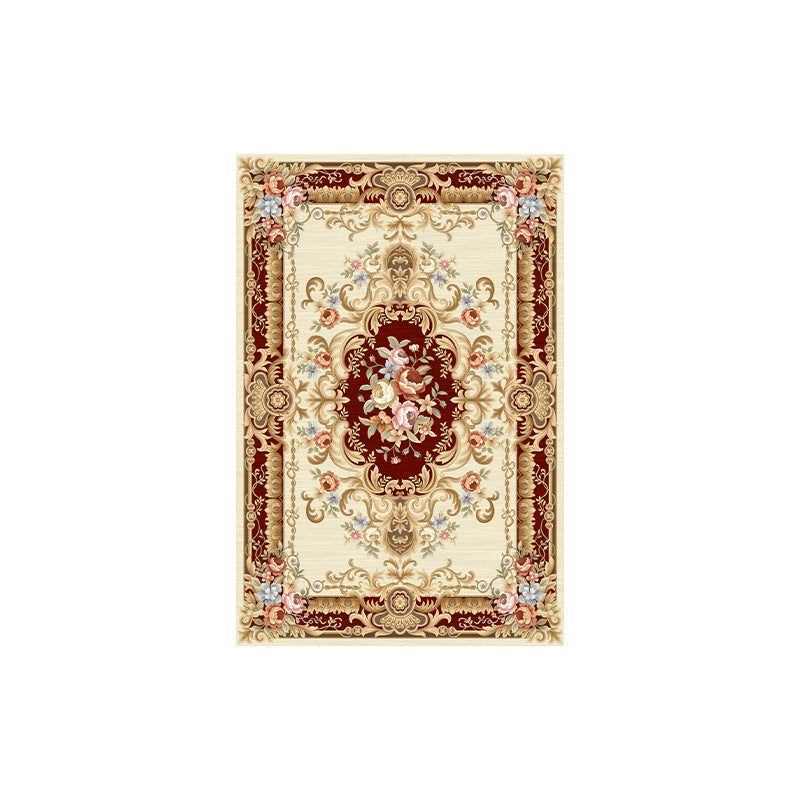 Elegant Floral Woven Area Rug